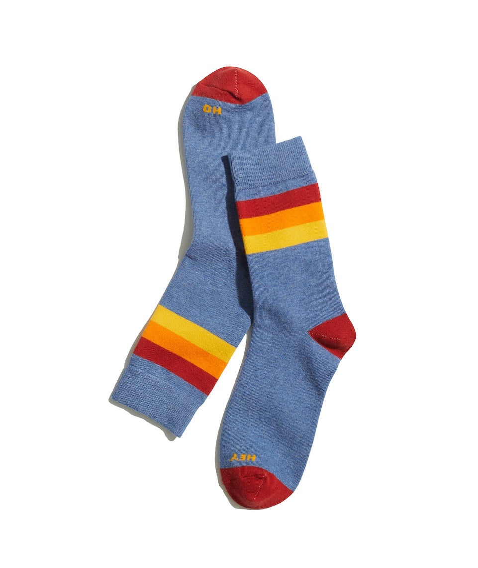 Crew Sock in Banks Stripe