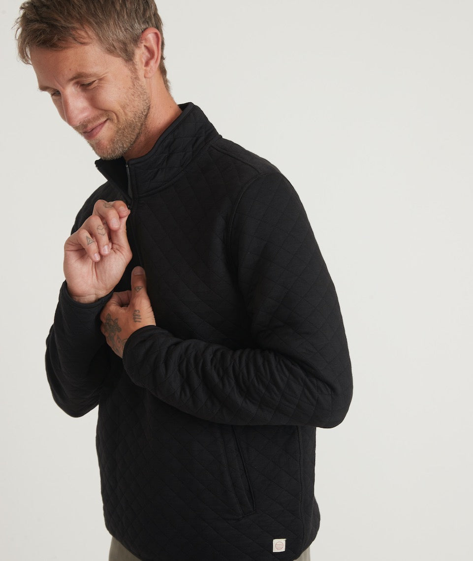 Men's Corbet Quarter Zip Pullover Black