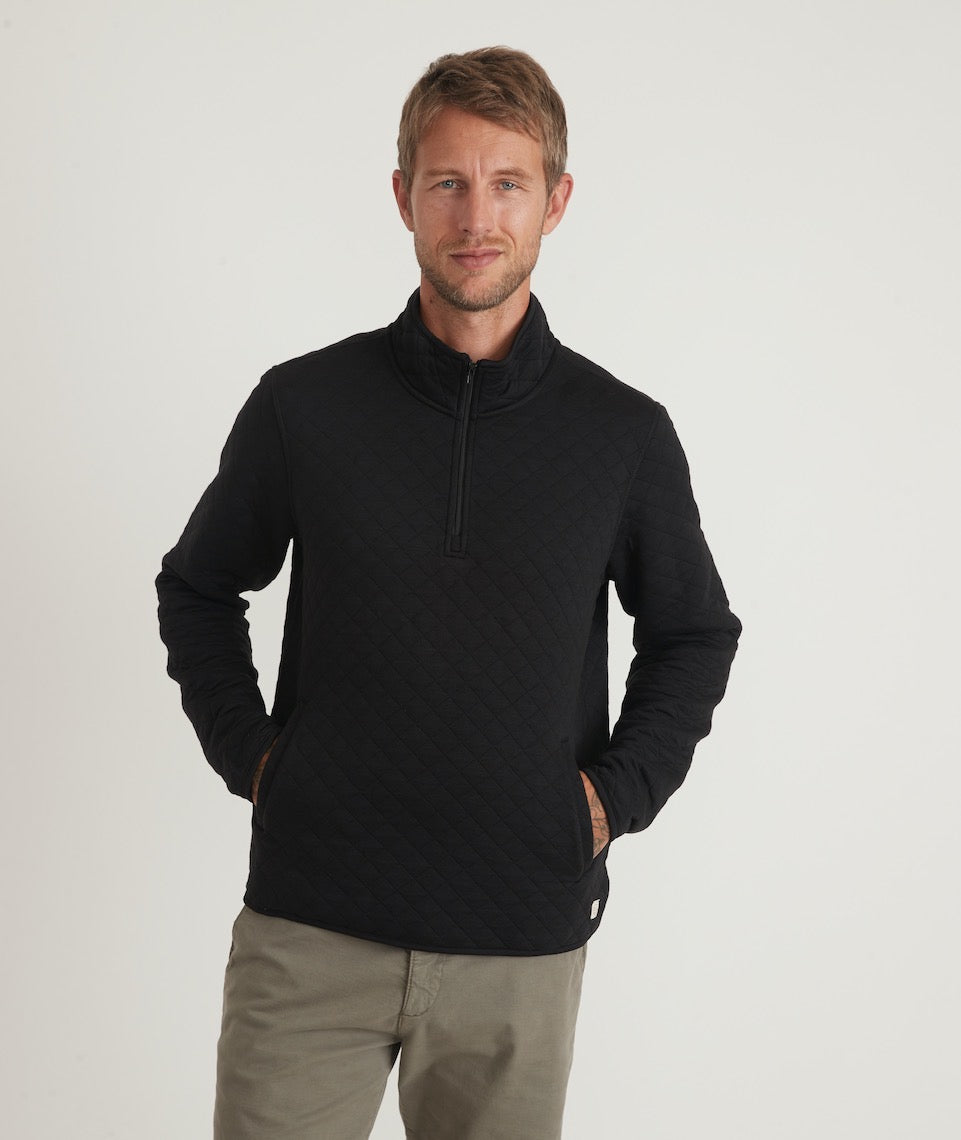 Men's Corbet Quarter Zip Pullover Black