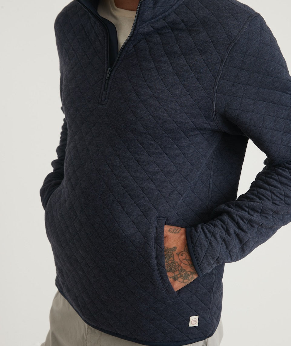 Men's Corbet Quarter Zip Pullover Navy