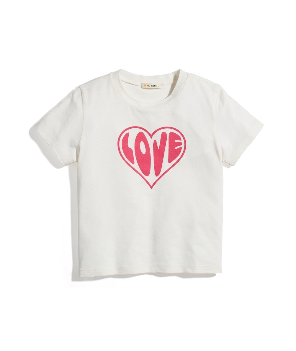 Mini Love SS Crew Tee in Pristine – Marine Layer