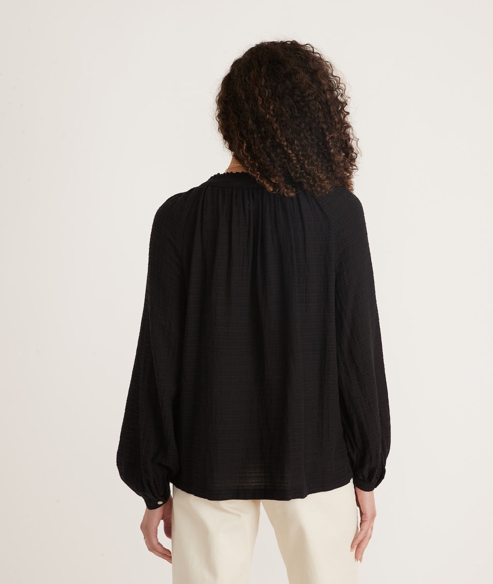 Nixi Collarless Blouse