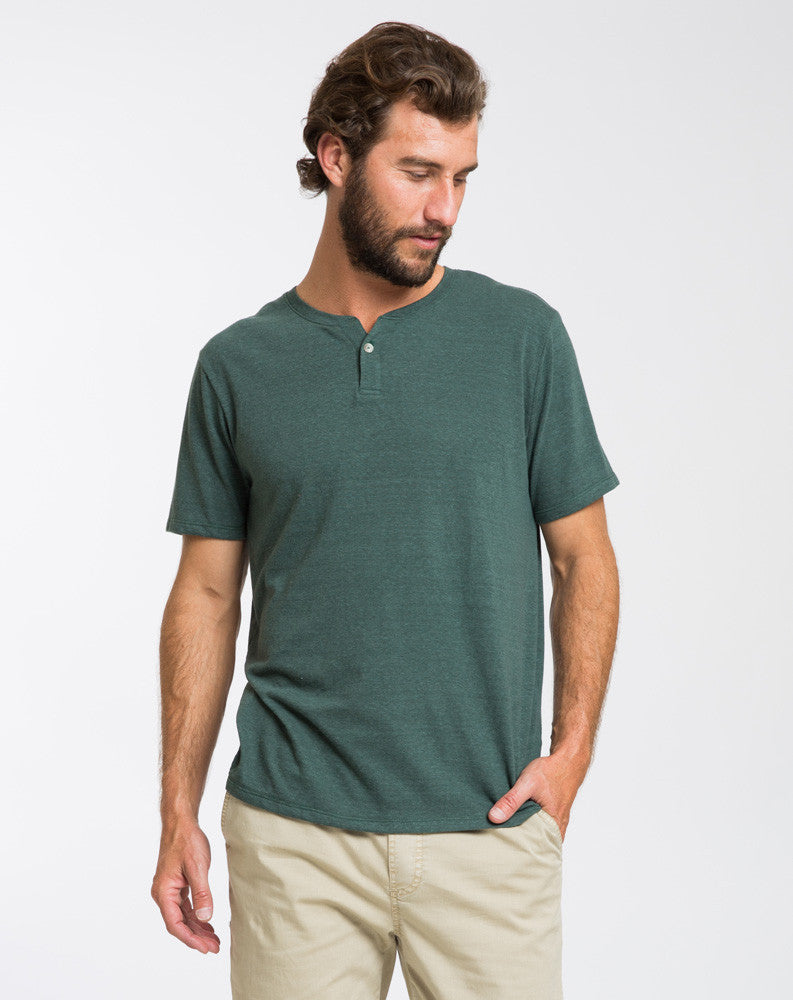 Shortsleeve Henley - Pine Grove