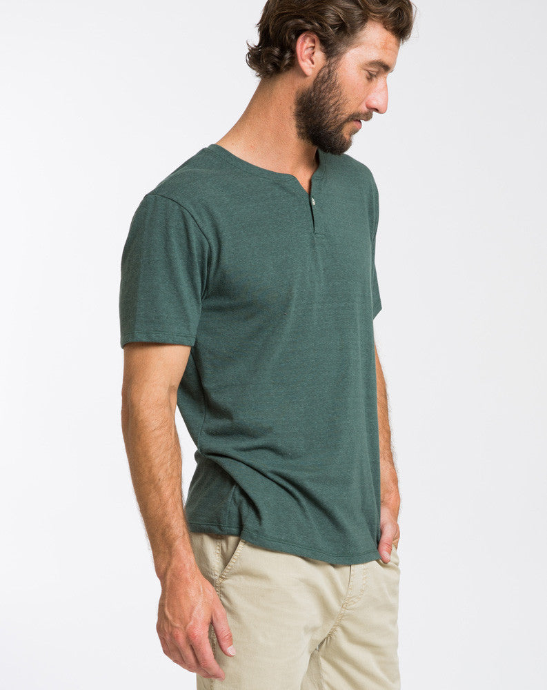 Shortsleeve Henley - Pine Grove