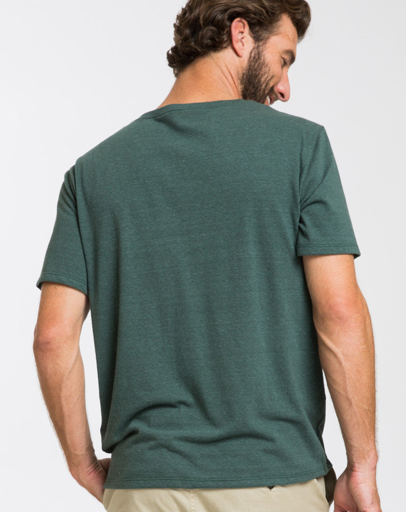 Shortsleeve Henley - Pine Grove