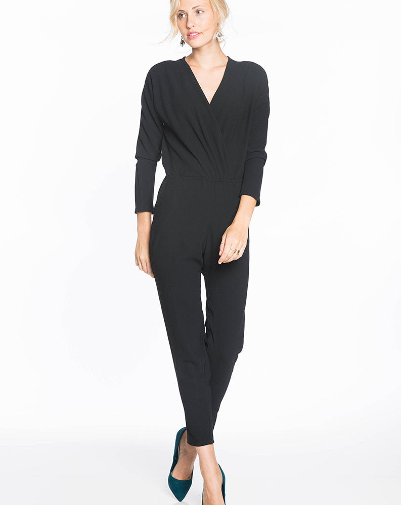 Nellie Jumpsuit - Black Crepe