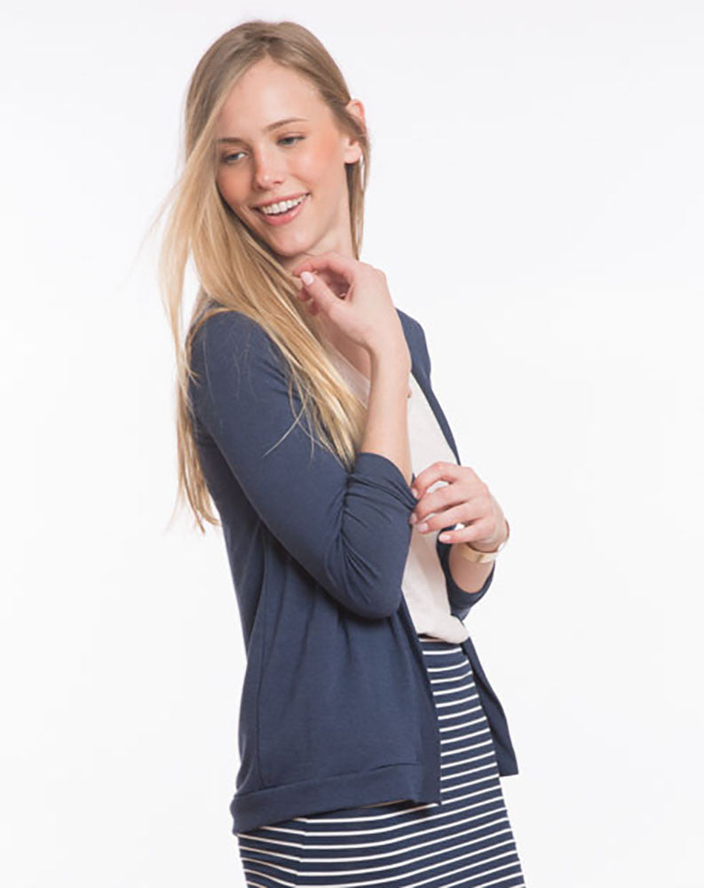 Open Cardigan - Navy