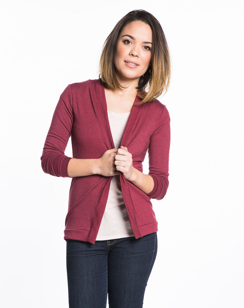 Open Cardigan - Tibetan Red