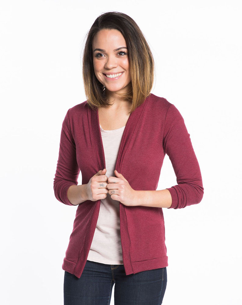 Open Cardigan - Tibetan Red