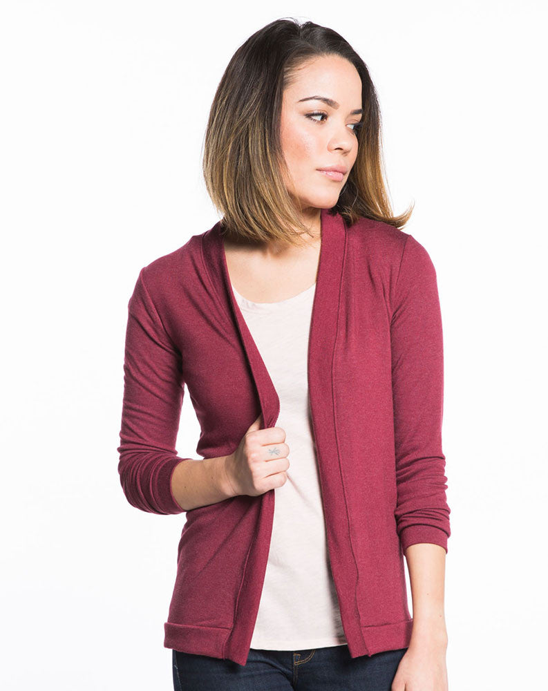 Open Cardigan - Tibetan Red