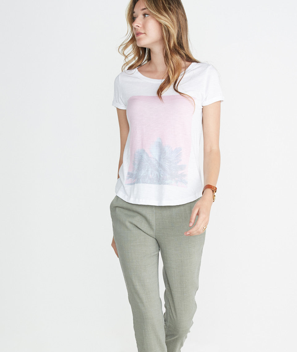 Palm Printed Boyfriend Tee