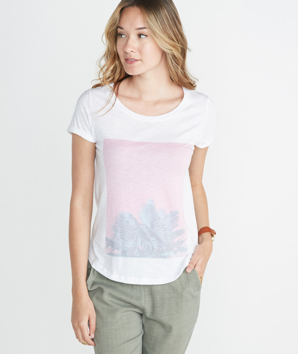 Palm Printed Boyfriend Tee