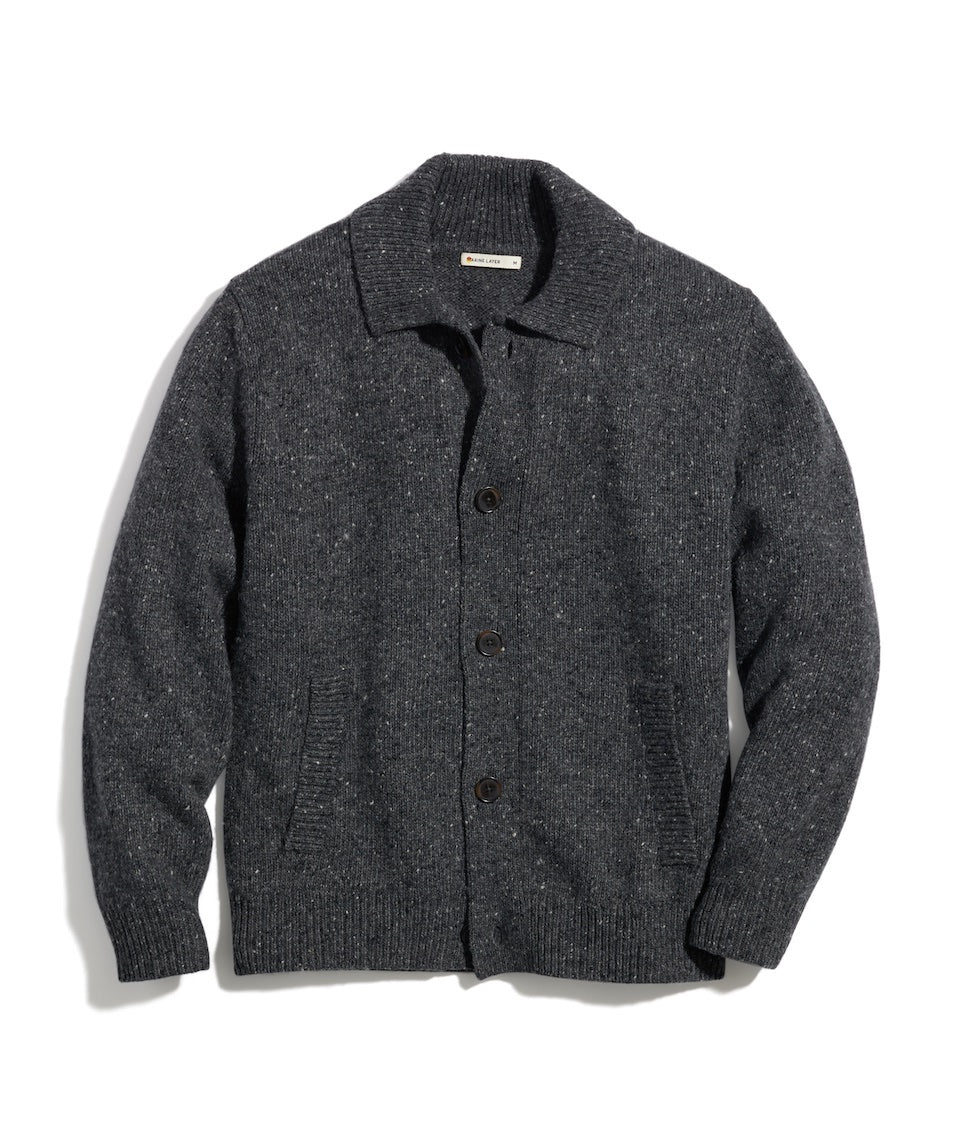 Parker Cardigan in Soot