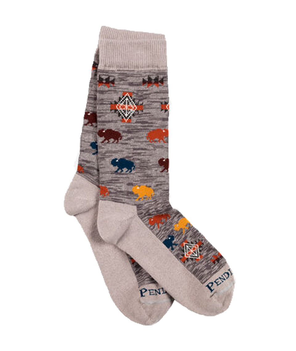 Pendleton Prairie Rush Hour Sock Grey