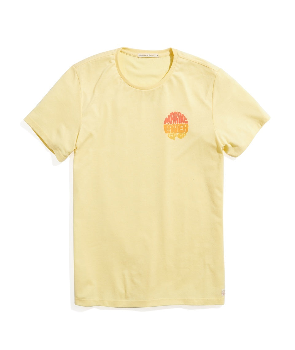 Re-Spun Graphic Tee Pale Banana