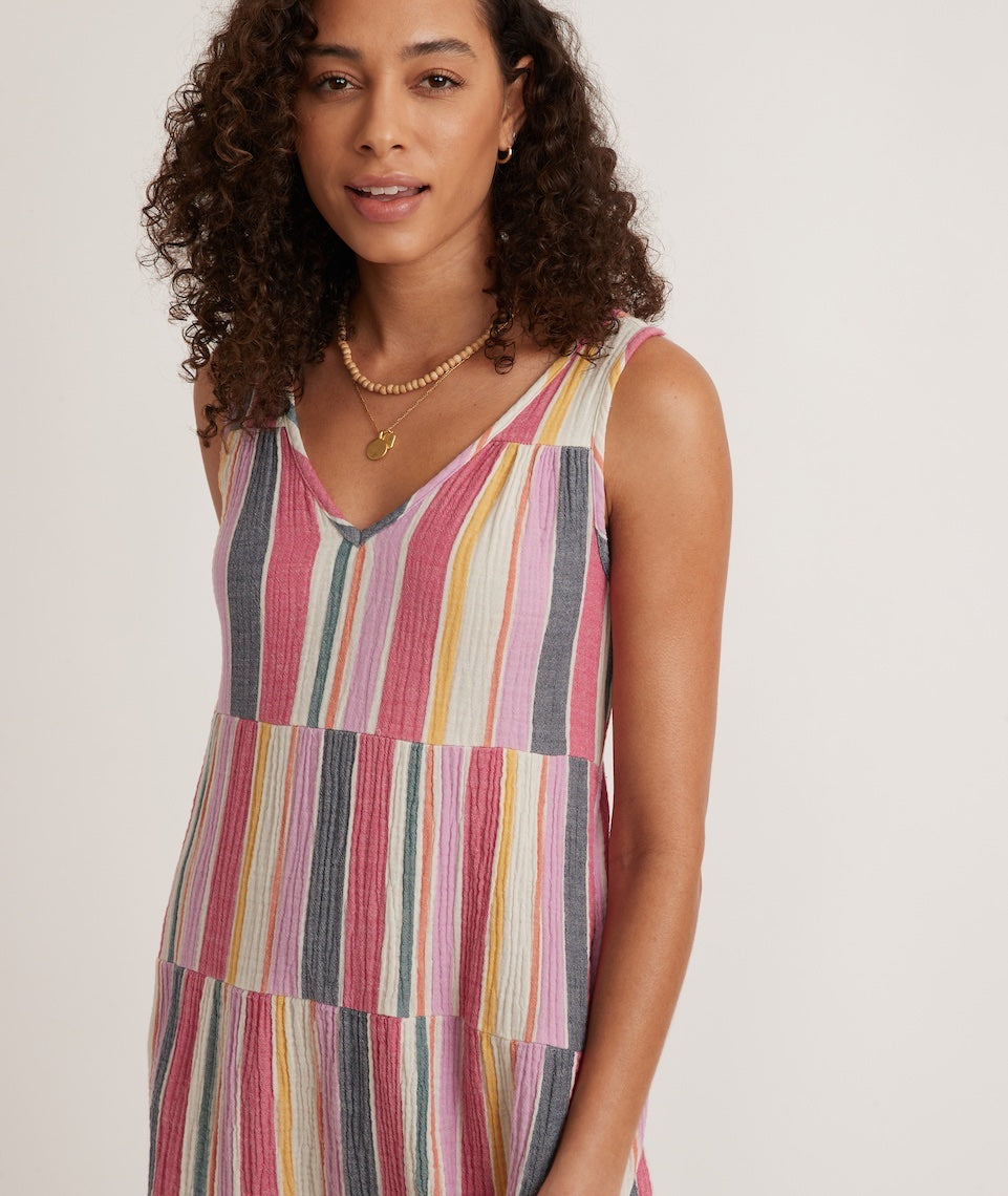 Corinne Maxi Dress Multi Stripe