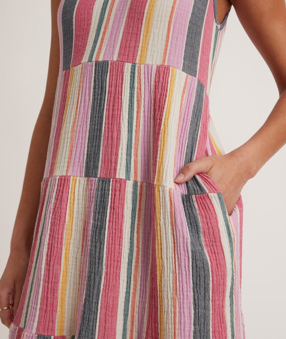 Corinne Maxi Dress Multi Stripe