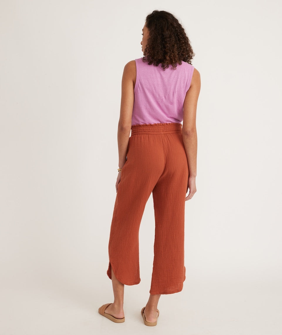 Corinne Wide Leg Pant Burnt Siena