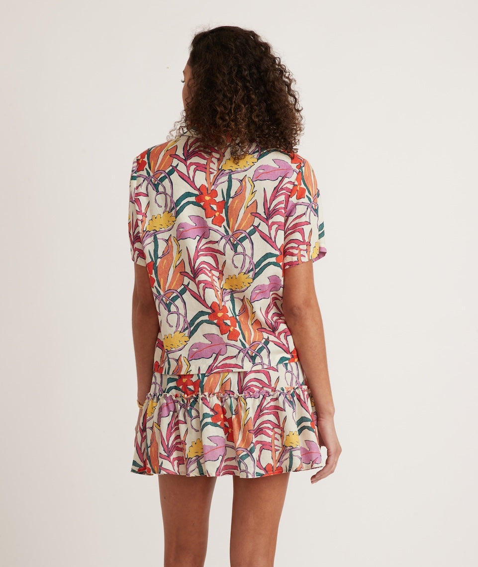 Lucy Resort Shirt Tropical Floral