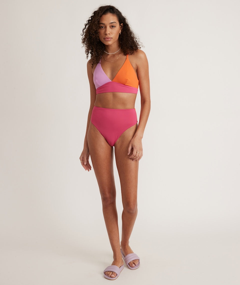 Full Cut Bikini Bottom Colorblock