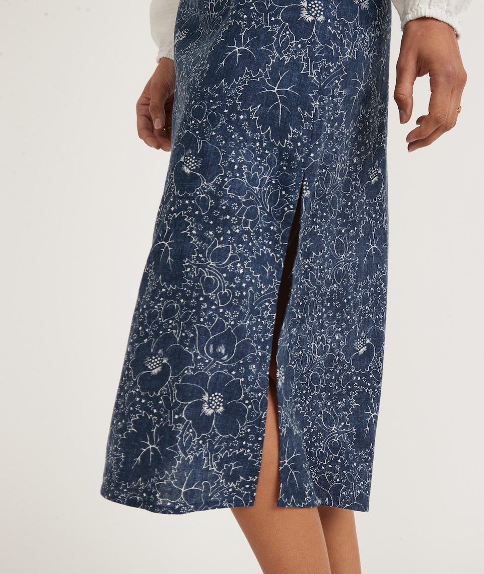 Ryan Midi Marine Skirt – Layer Slip
