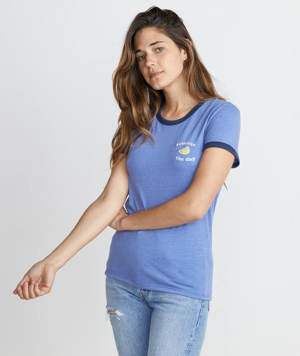 Squeeze the Day Ringer Tee