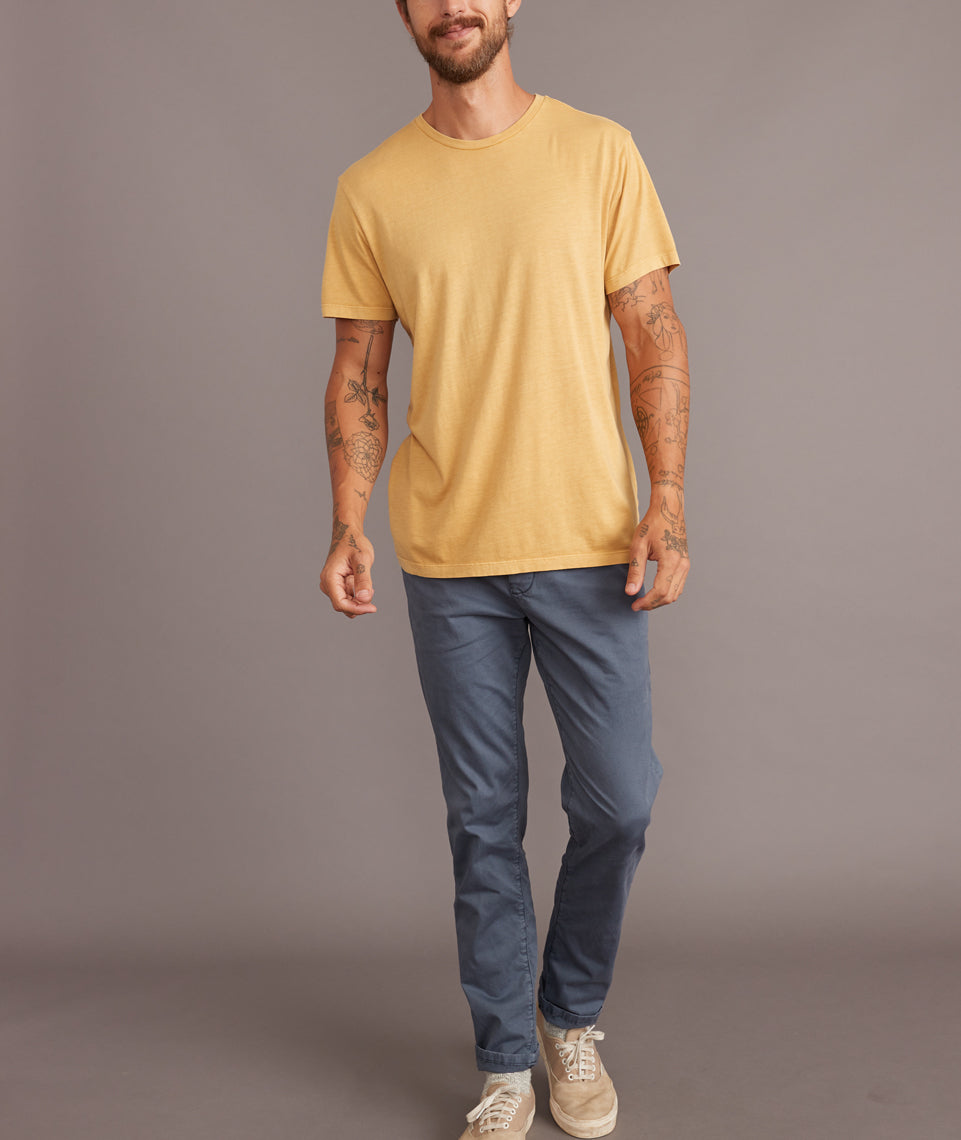 Signature Crew Tee Faded Ochre