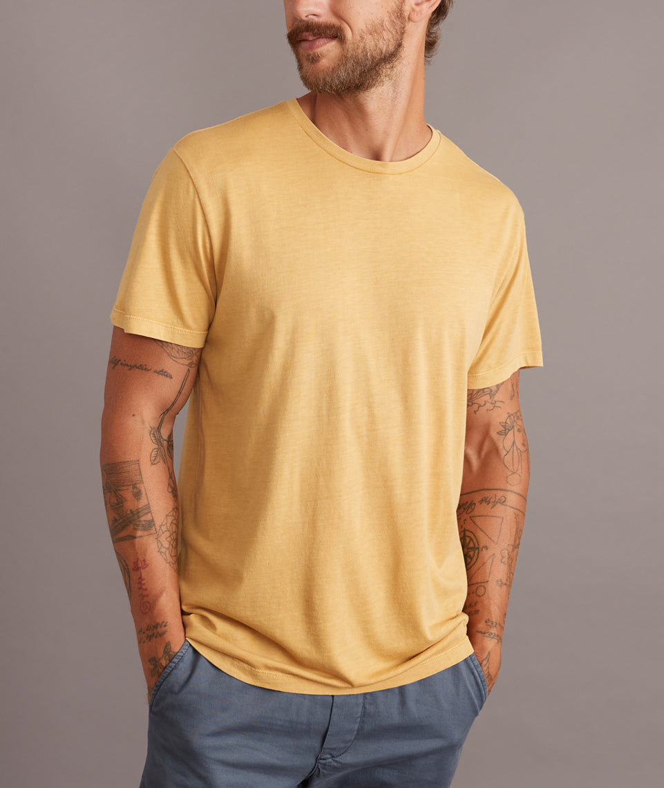 Signature Crew Tee Faded Ochre