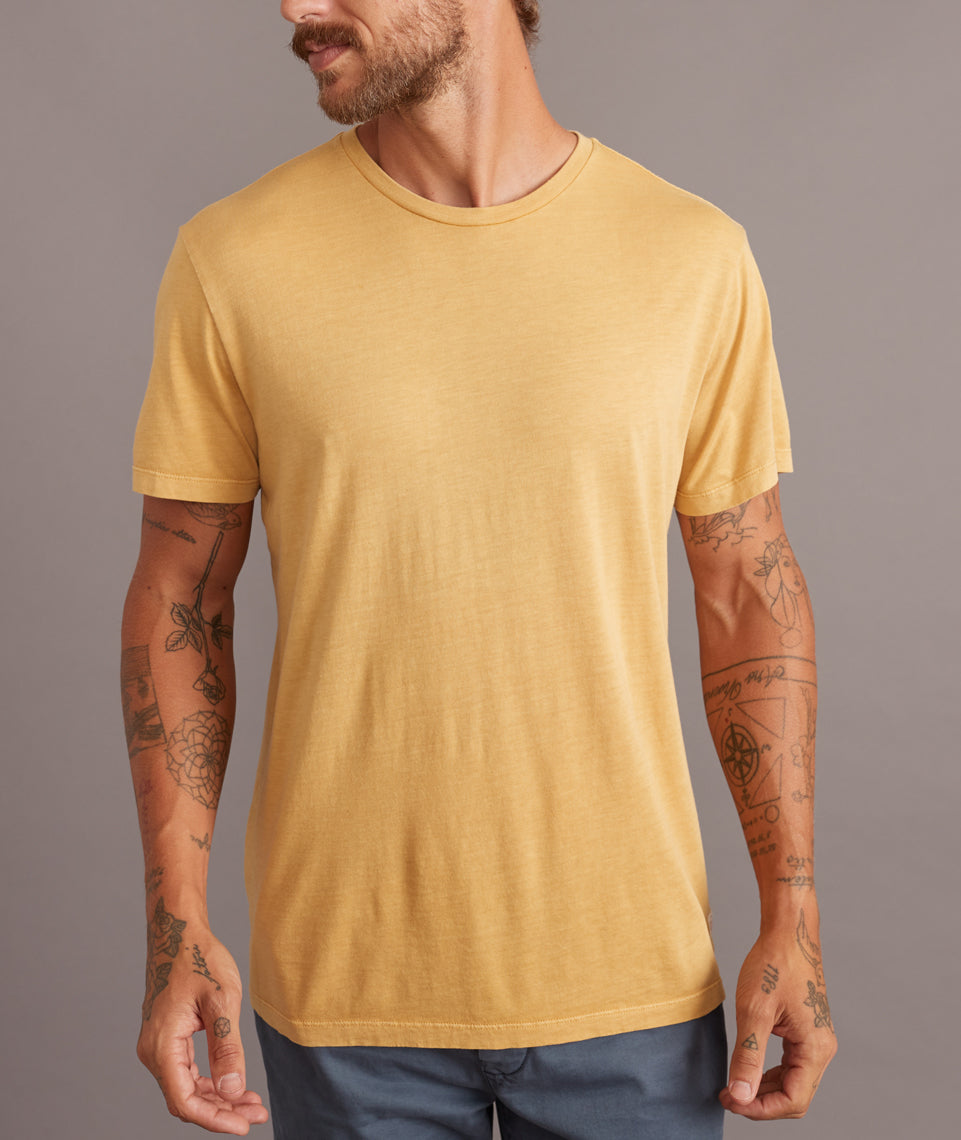 Signature Crew Tee Faded Ochre