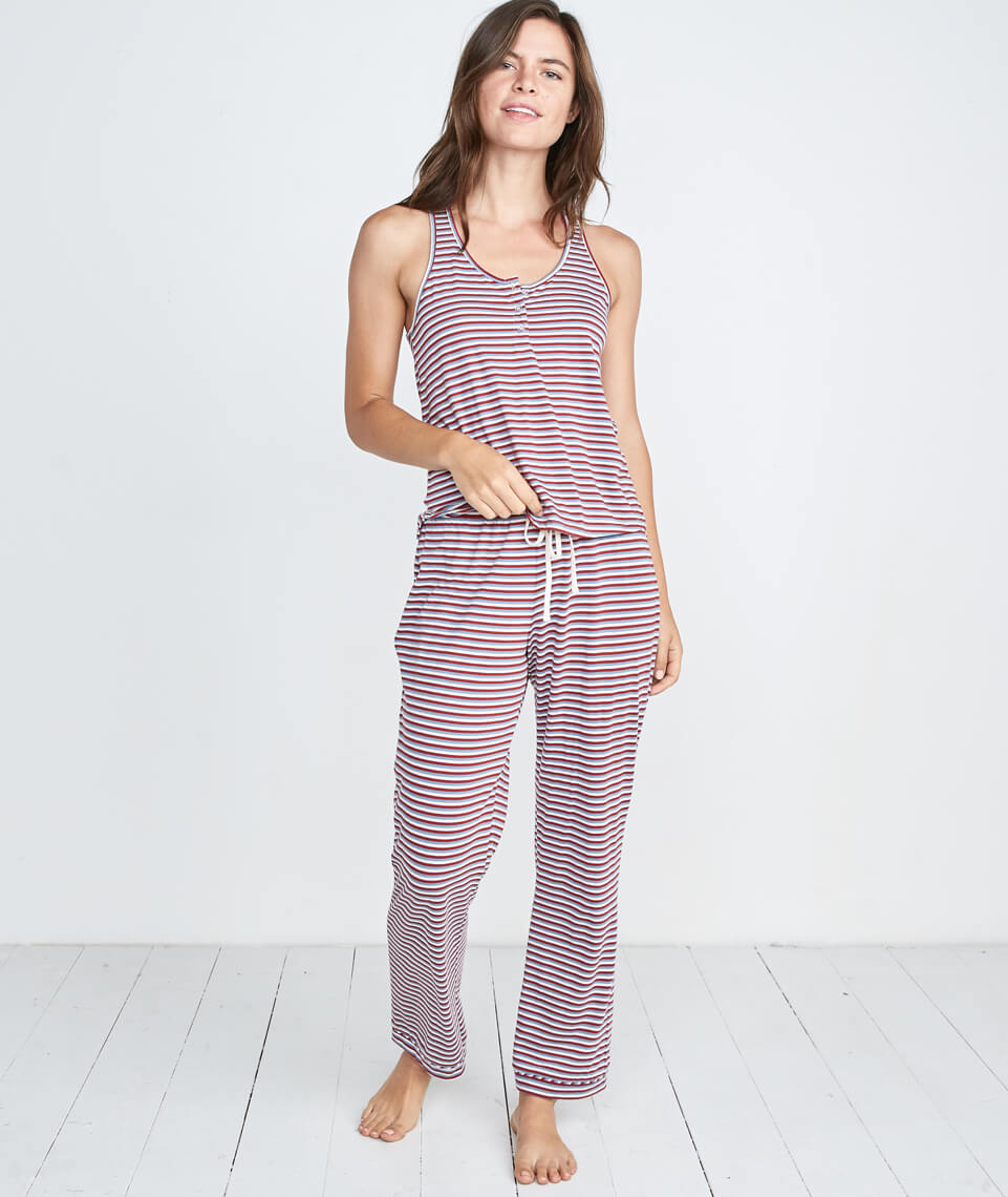 Classic PJ Pant Rosewood Stripe