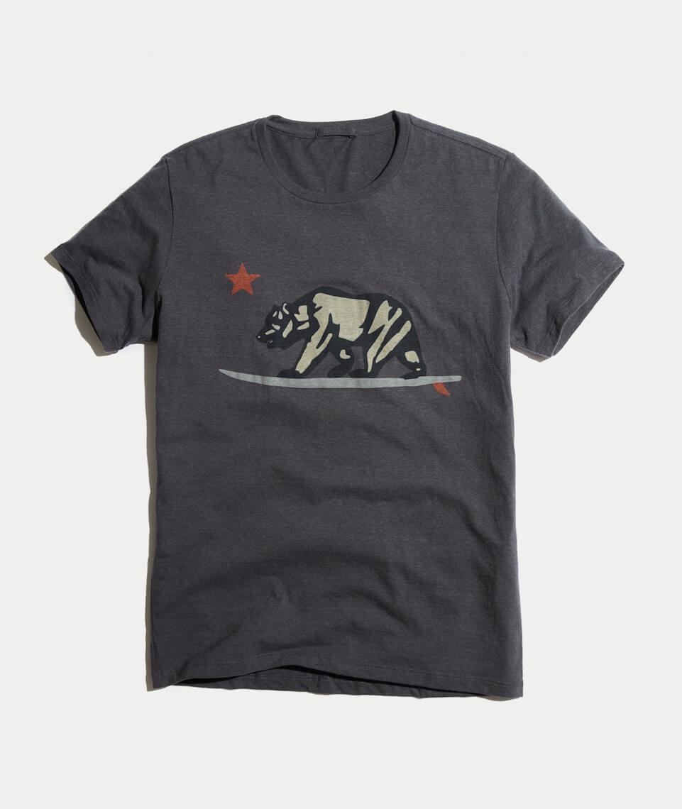 Surfing Bear Graphic Midnight Navy