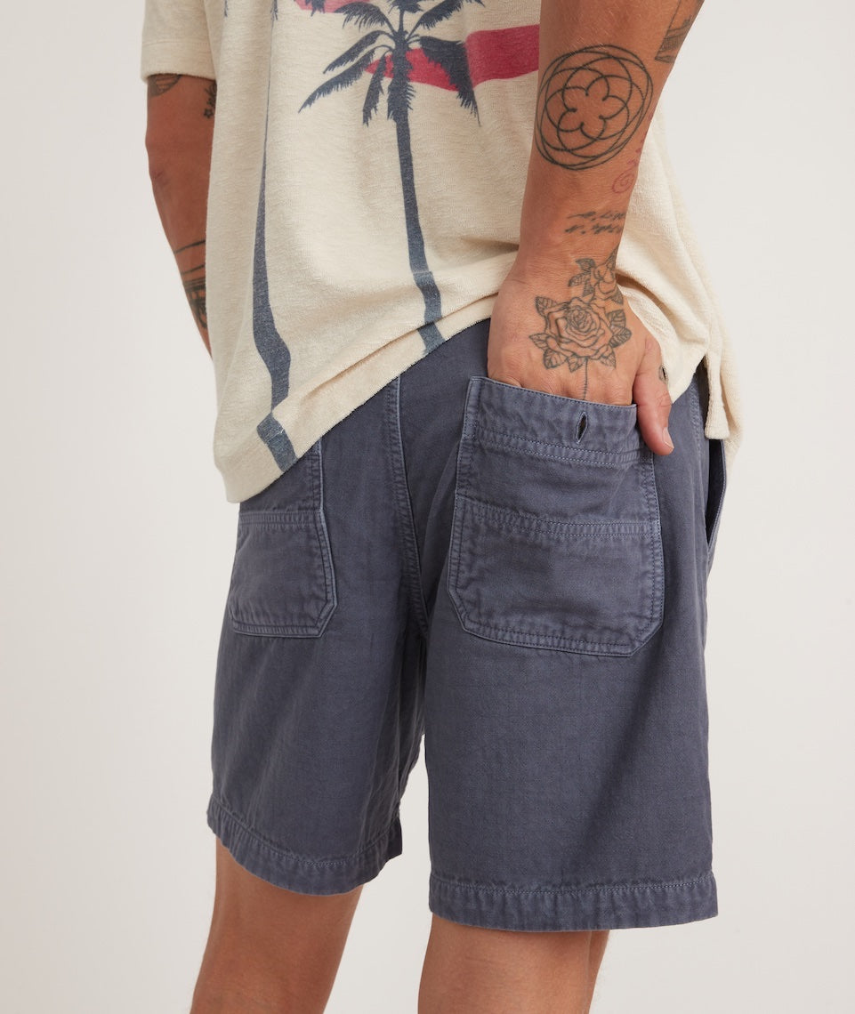 7" Saturday Beach Short Vintage Indigo