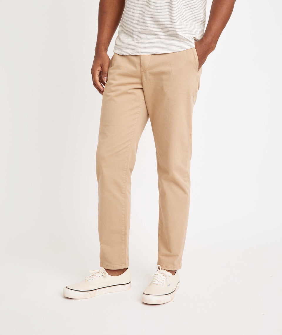 Beige rolled up Chino pants
