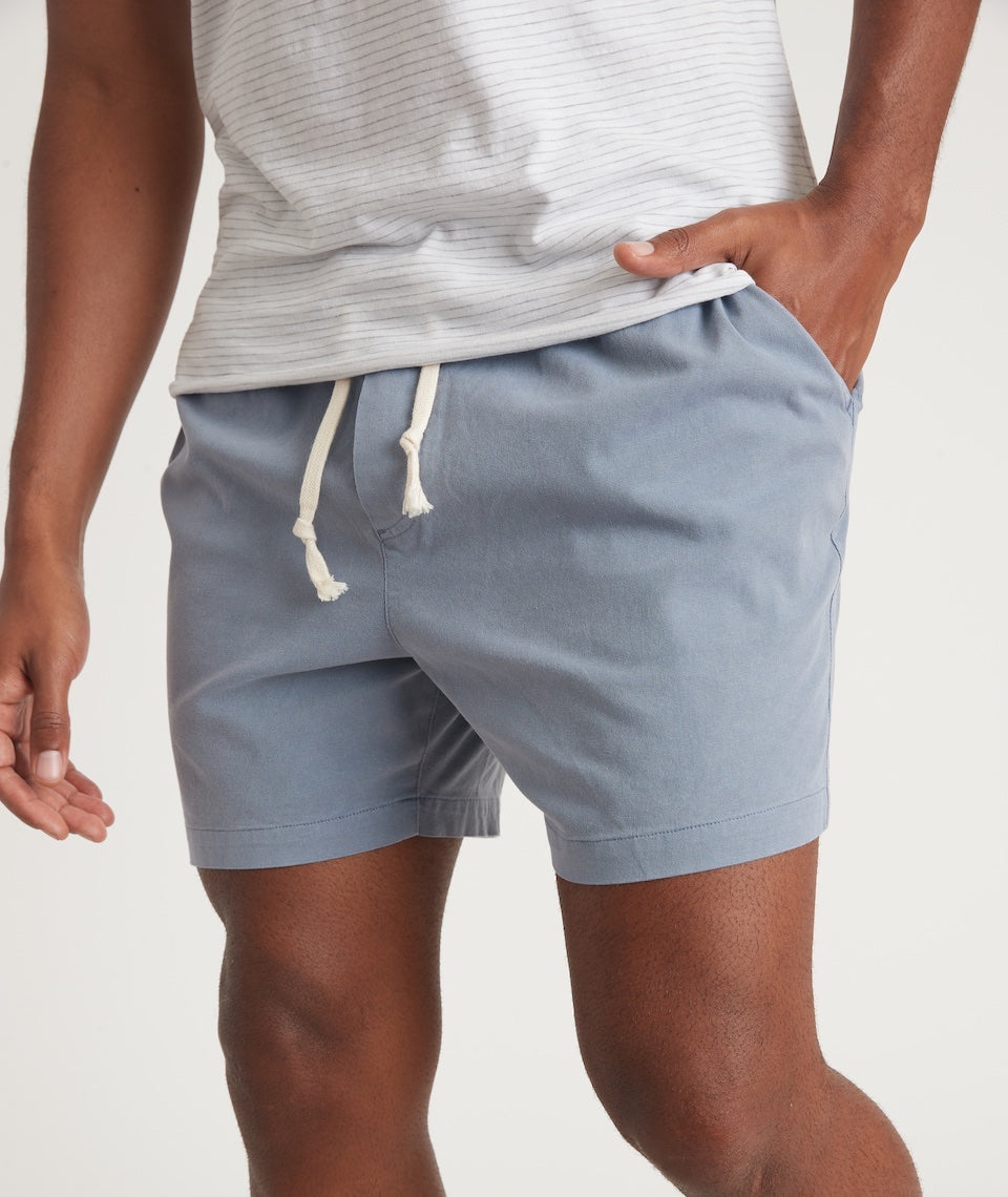 5" Saturday Canvas Short Faded Denim