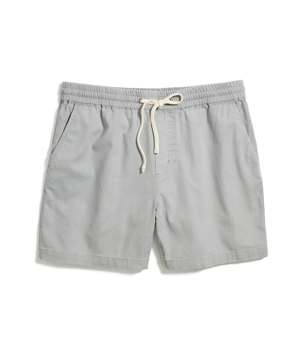 5" Saturday Canvas Short Light Grey