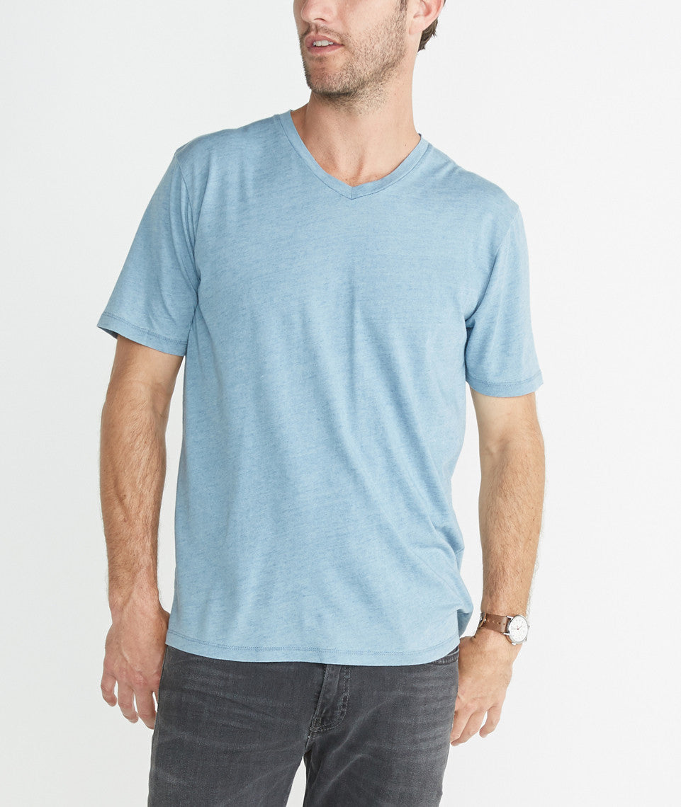 Signature V-Neck - Faded Indigo