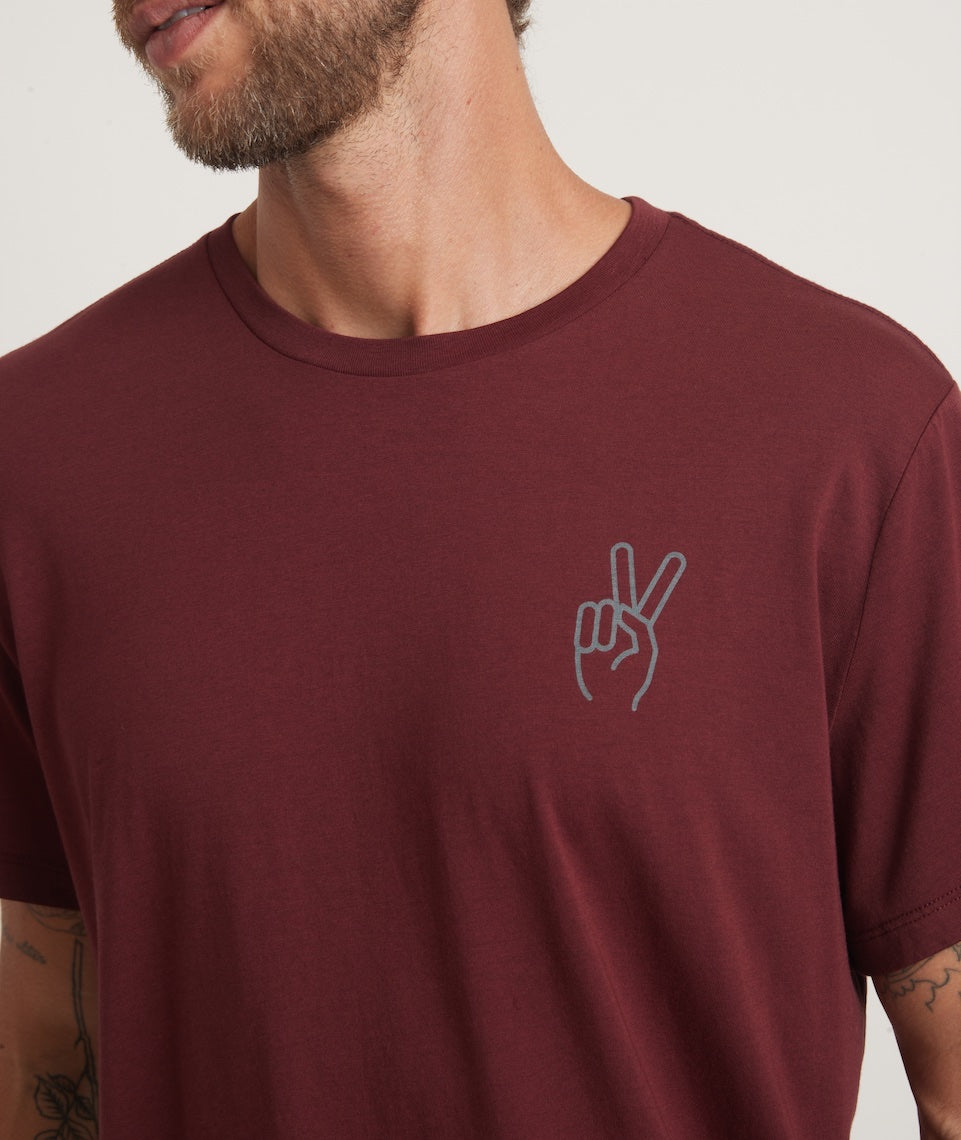 Men's Signature Crew Graphic T-Shirt | Navy | Large by Marine Layer