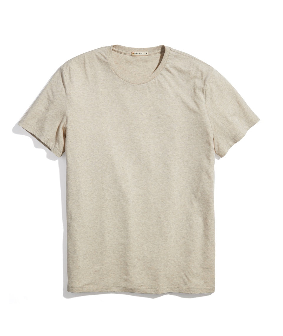 Signature Crew Tee Heather Oatmeal