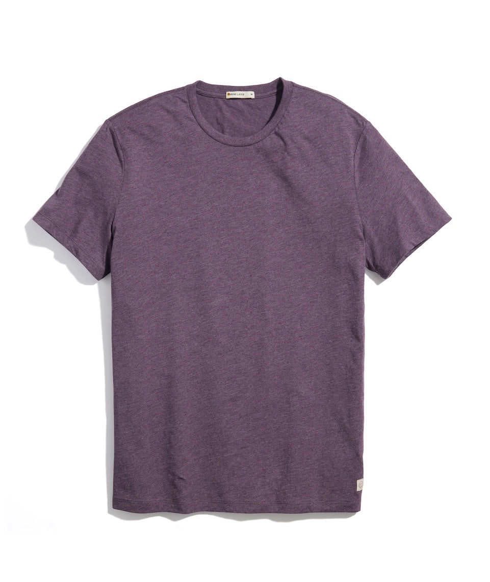 Signature Crew Tee Heather Purple