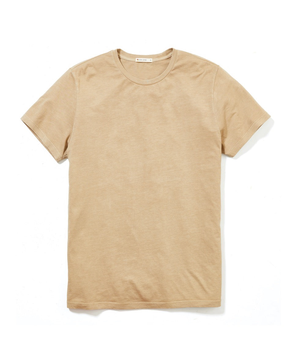 Marine Layer Signature Crew T-Shirt - Men´s Khaki S メンズ-