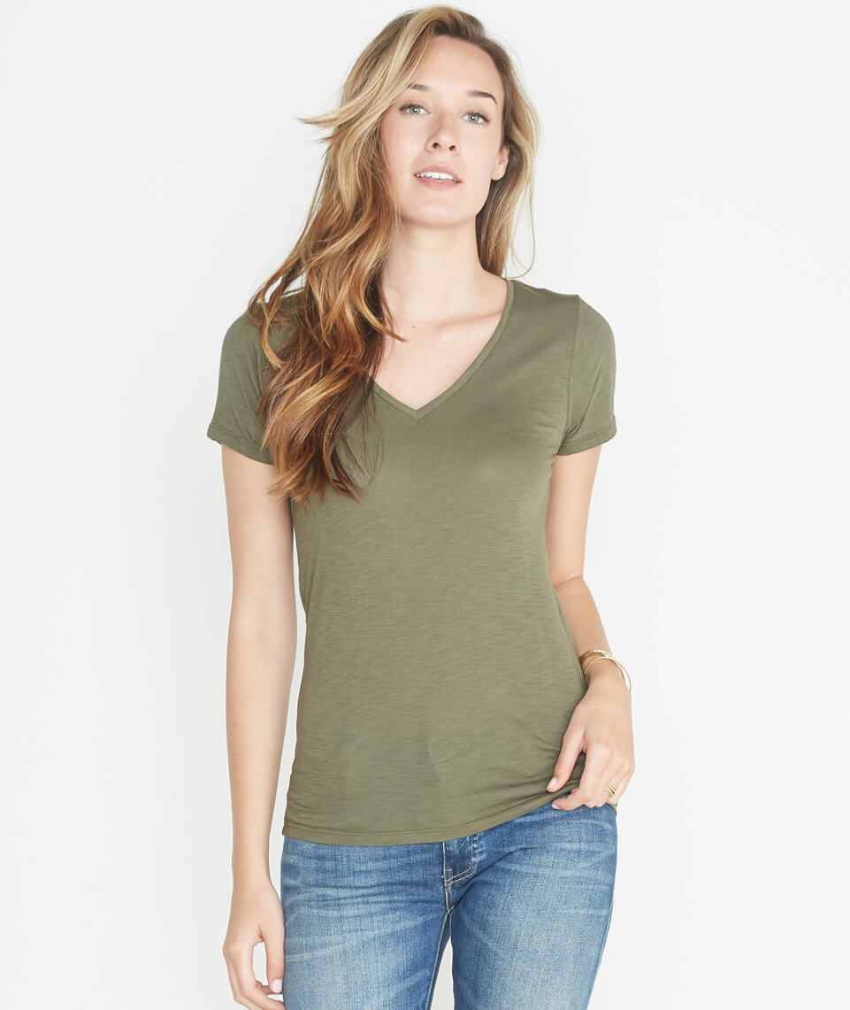 V-Neck Admiral Green