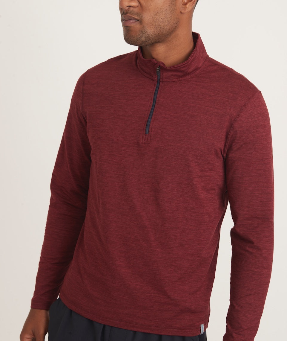 Men's Sport Quarter Zip in Charcoal – Marine Layer