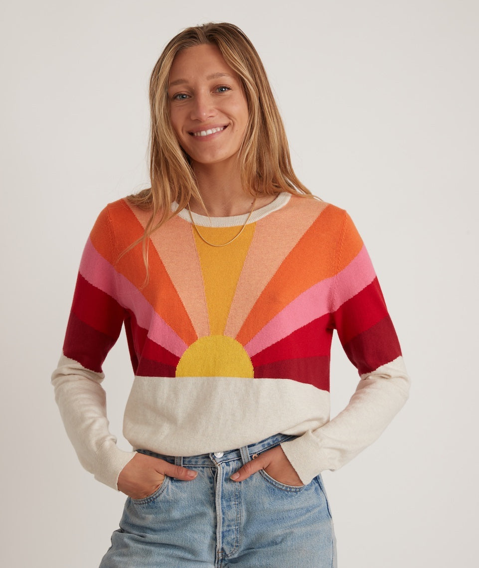 Sunset Icon Sweater Oatmeal/Warm