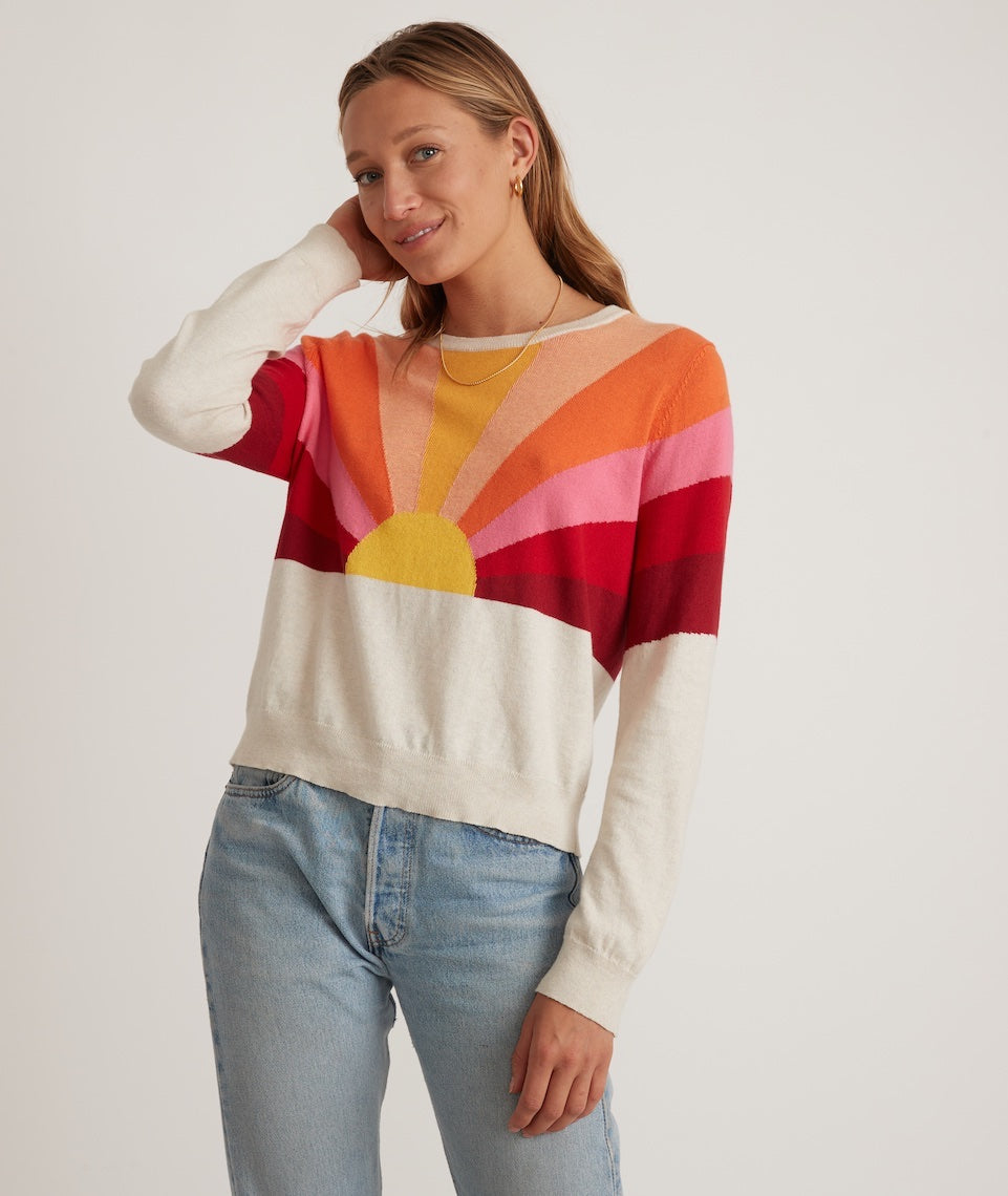 Sunset Icon Sweater Oatmeal/Warm