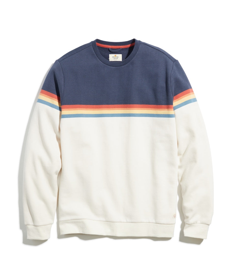 Sunset Stripe Sweatshirt Colorblock