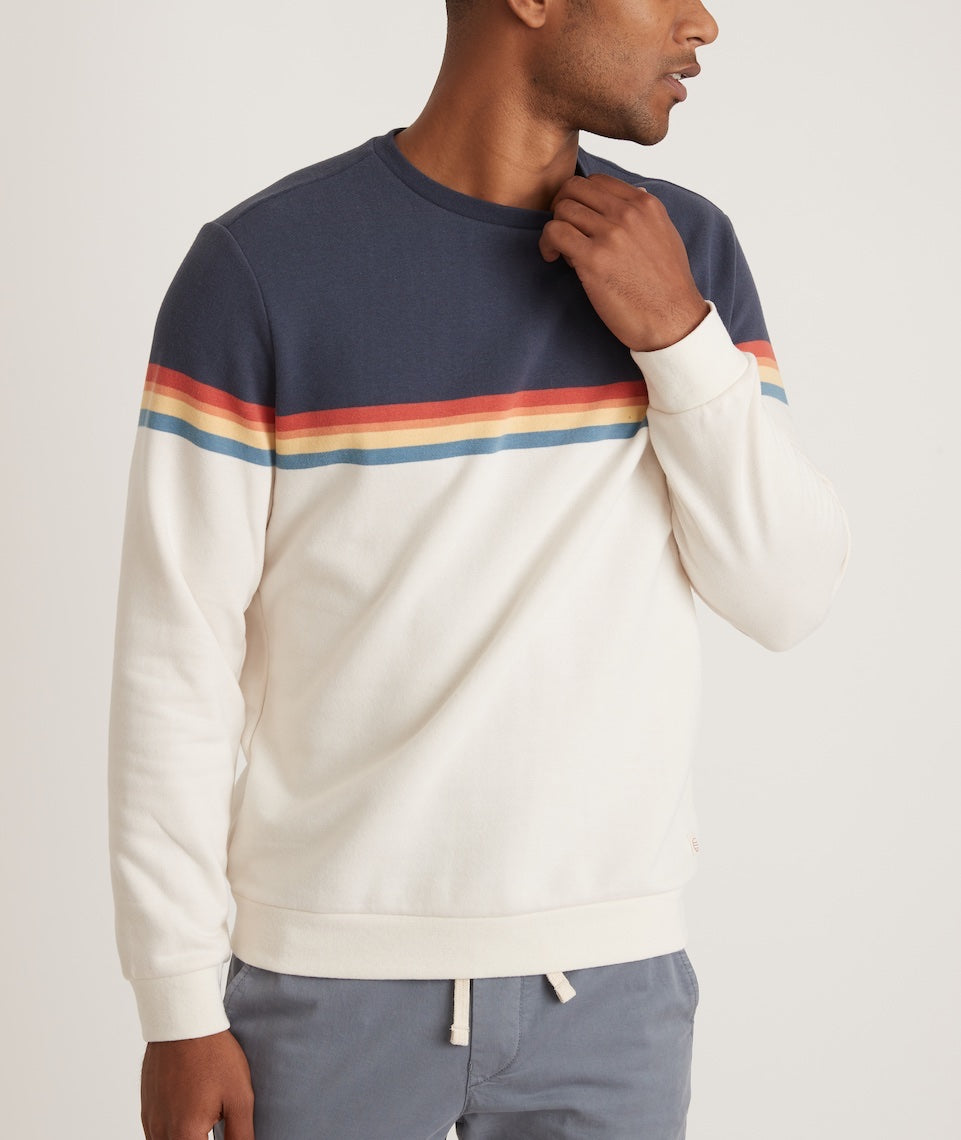 Sunset Stripe Sweatshirt Colorblock