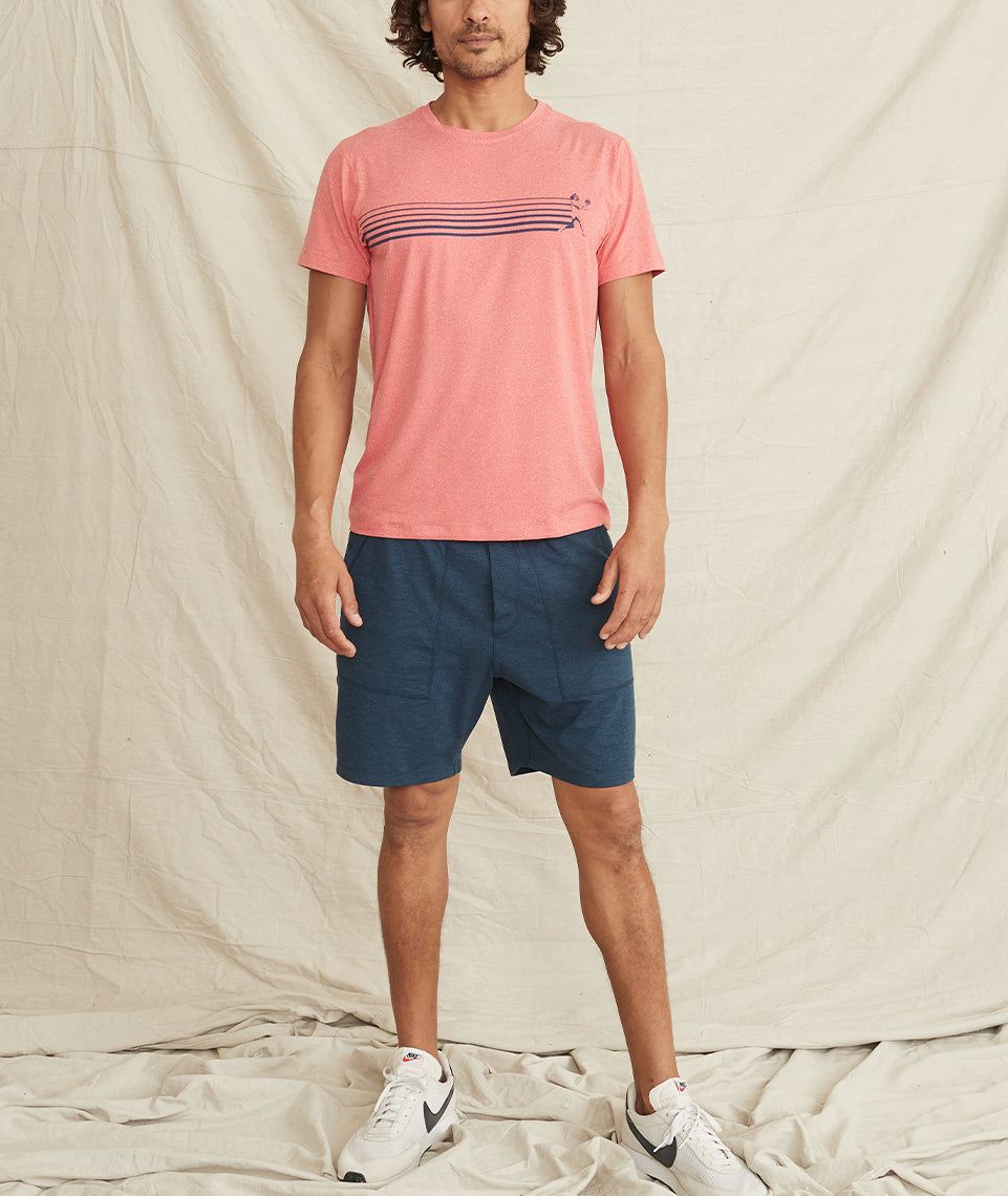 Tennis Stripe Sport Crew