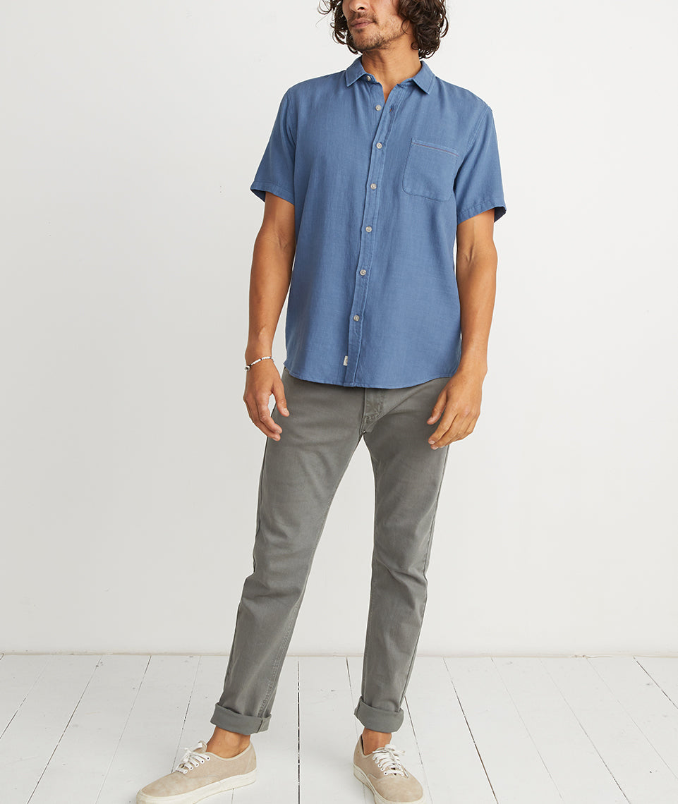 Lance Button Down Faded Blue