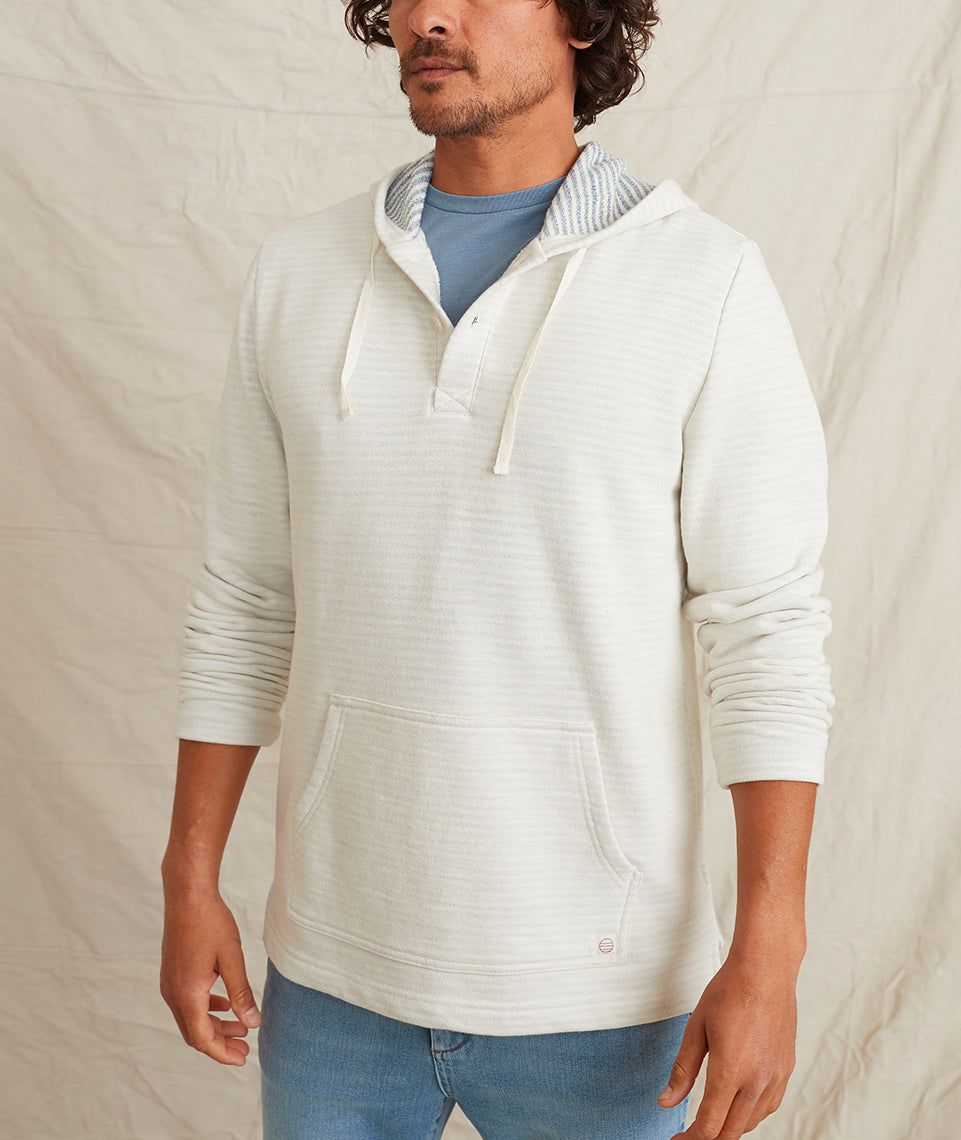 Montecito Beach Hoodie Blue/White Stripe