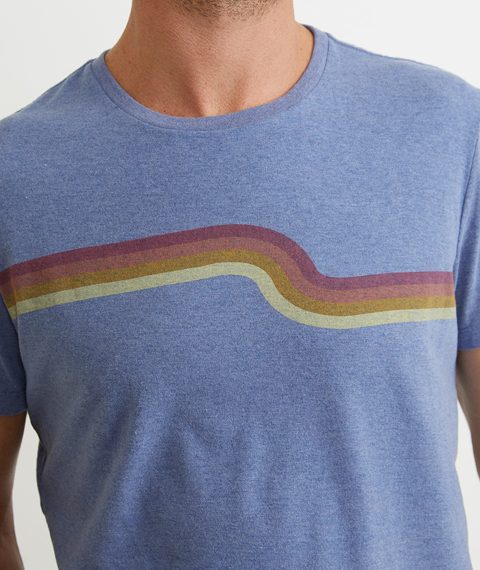 Re-Spun Wave Stripe Tee